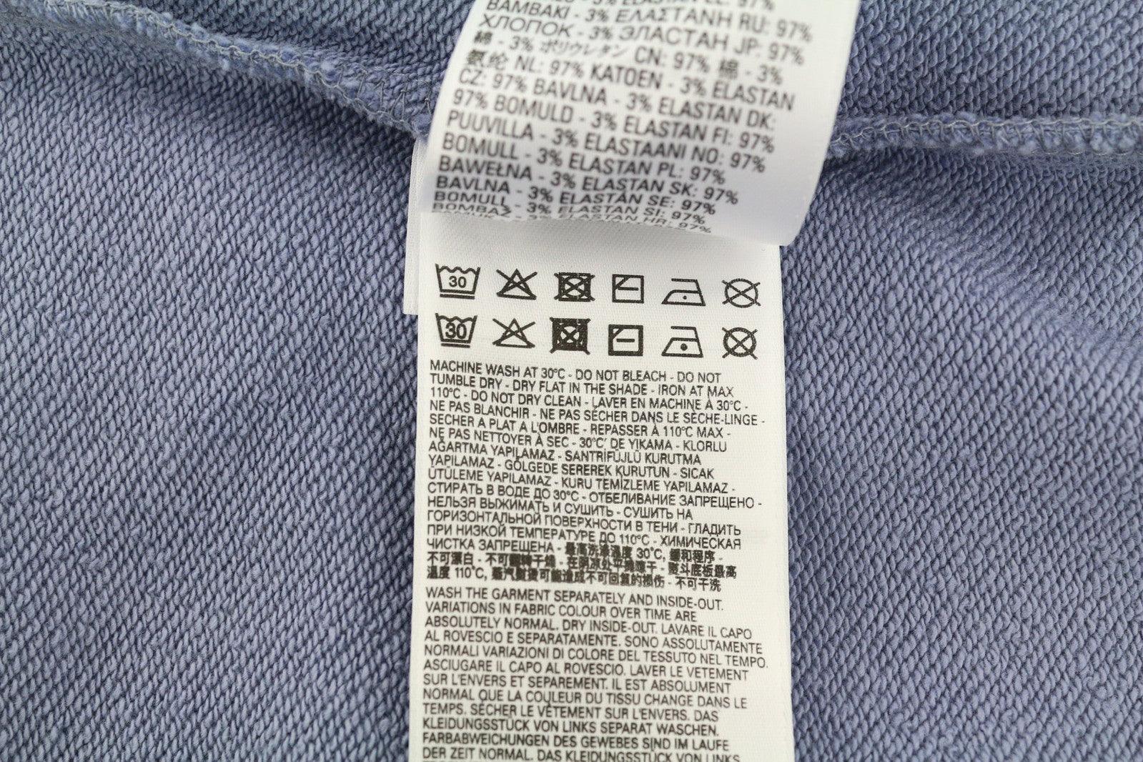 DIESEL S-Girlan-Hood vyriškas džemperis su gobtuvu L dydžio, mėlynas, megztinis su kengūros kišene ir gobtuvu. 