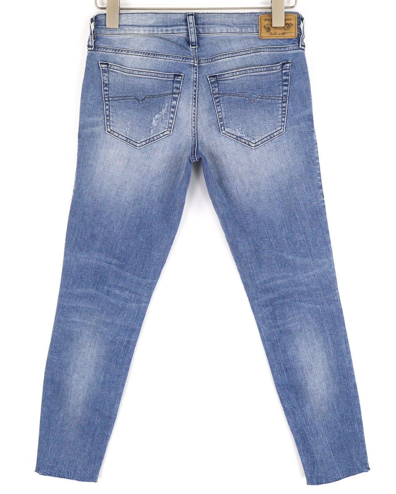 DIESEL Grupee Ankle-C 0681L Women Jeans W26/L30 Super Slin Skinny Low Waist