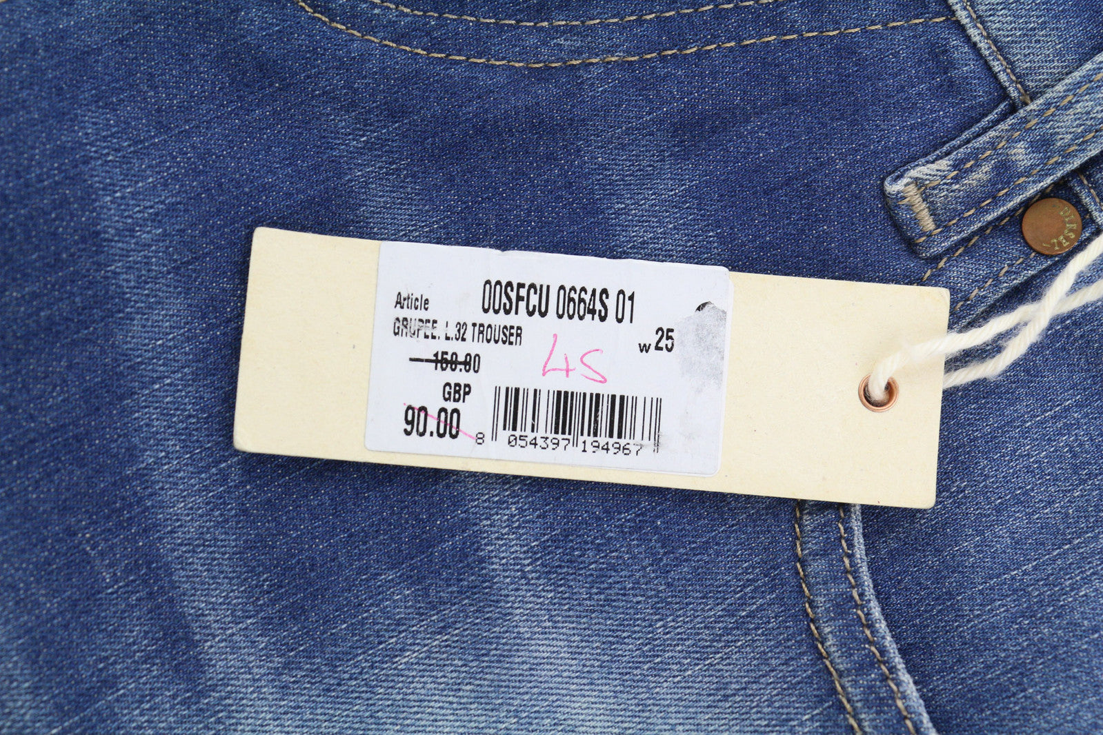 DIESEL Grupee 0664S Women Jeans W25/L32 Super Slim Skinny Low Waist Stretch