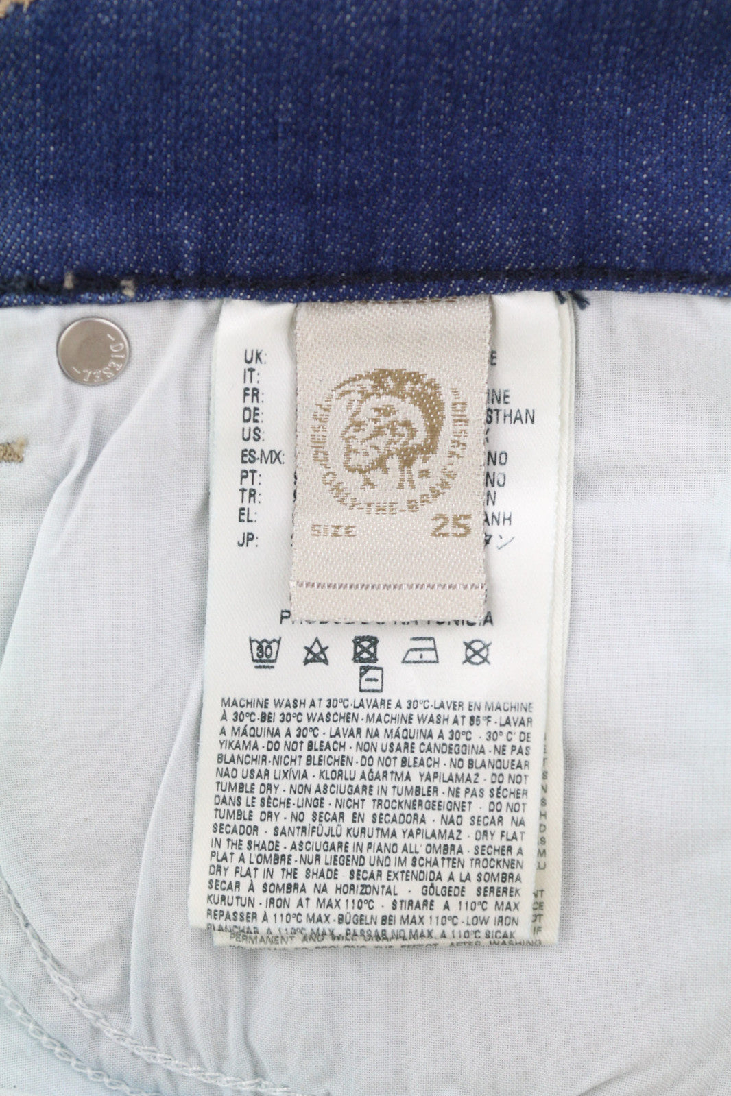 DIESEL Grupee 0664S Women Jeans W25/L32 Super Slim Skinny Low Waist Stretch