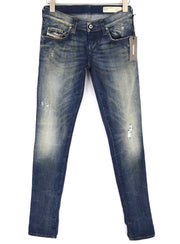 DIESEL Grupee 0838T Women Jeans W27/L32 Super Slim Skinny Low Waist Stretch