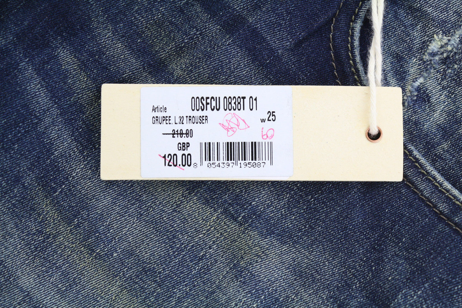 DIESEL Grupee 0838T Women Jeans W25/L32 Super Slim Skinny Low Waist Stretch