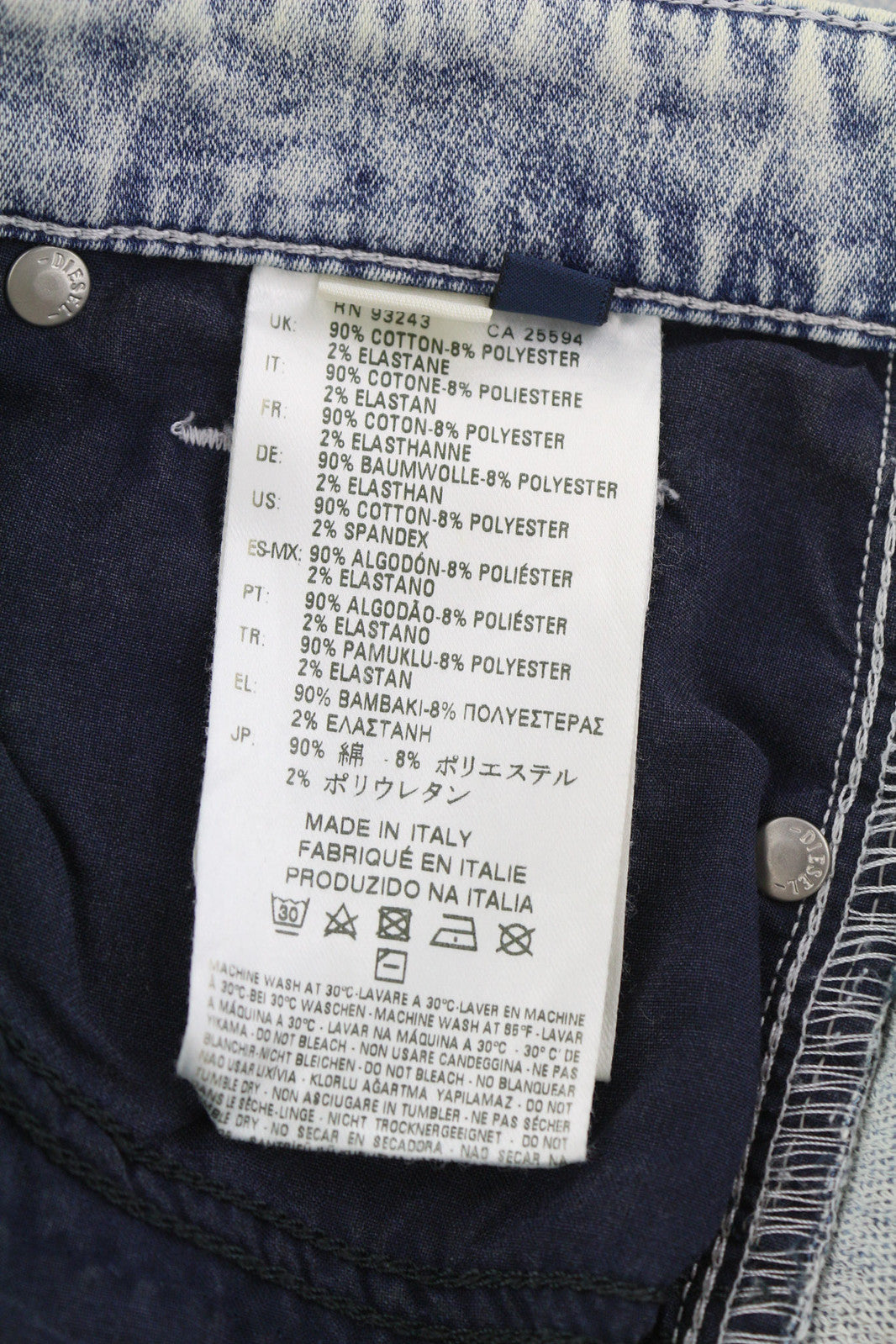 DIESEL Doris-Ne 0672C Women Jeans W27 Jogg Denim Sweat Blue Skinny RRP€210