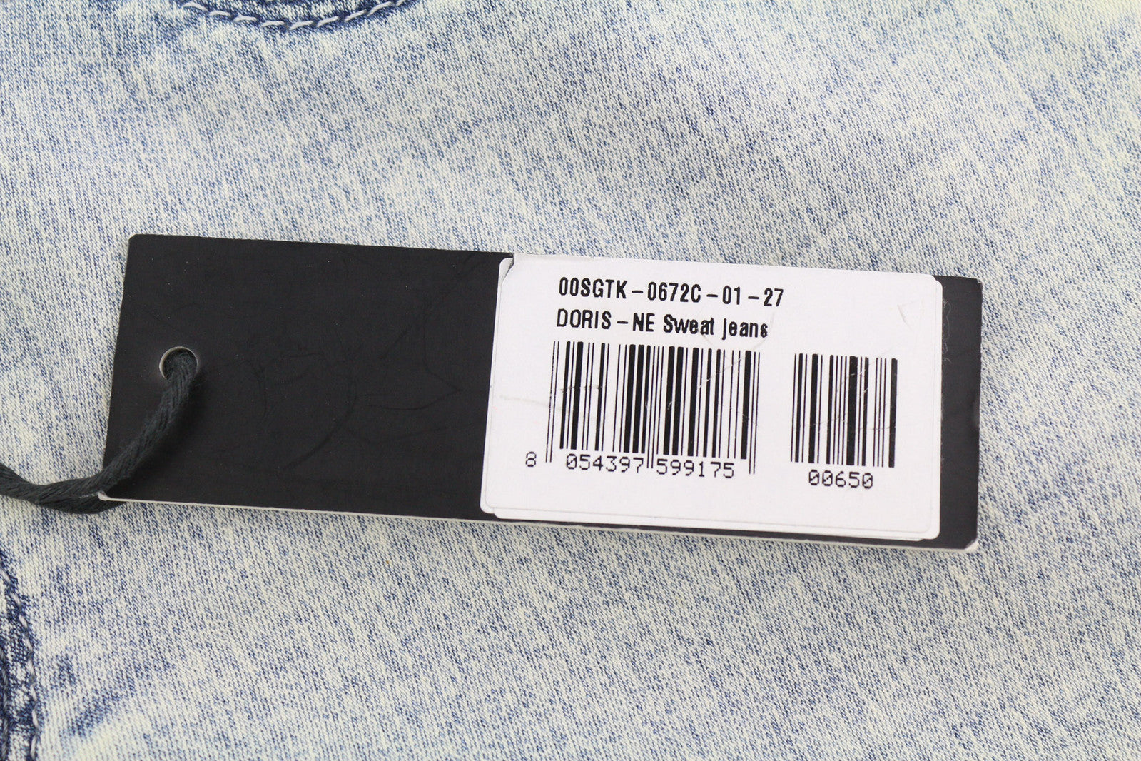 DIESEL Doris-Ne 0672C Women Jeans W27 Jogg Denim Sweat Blue Skinny RRP€210