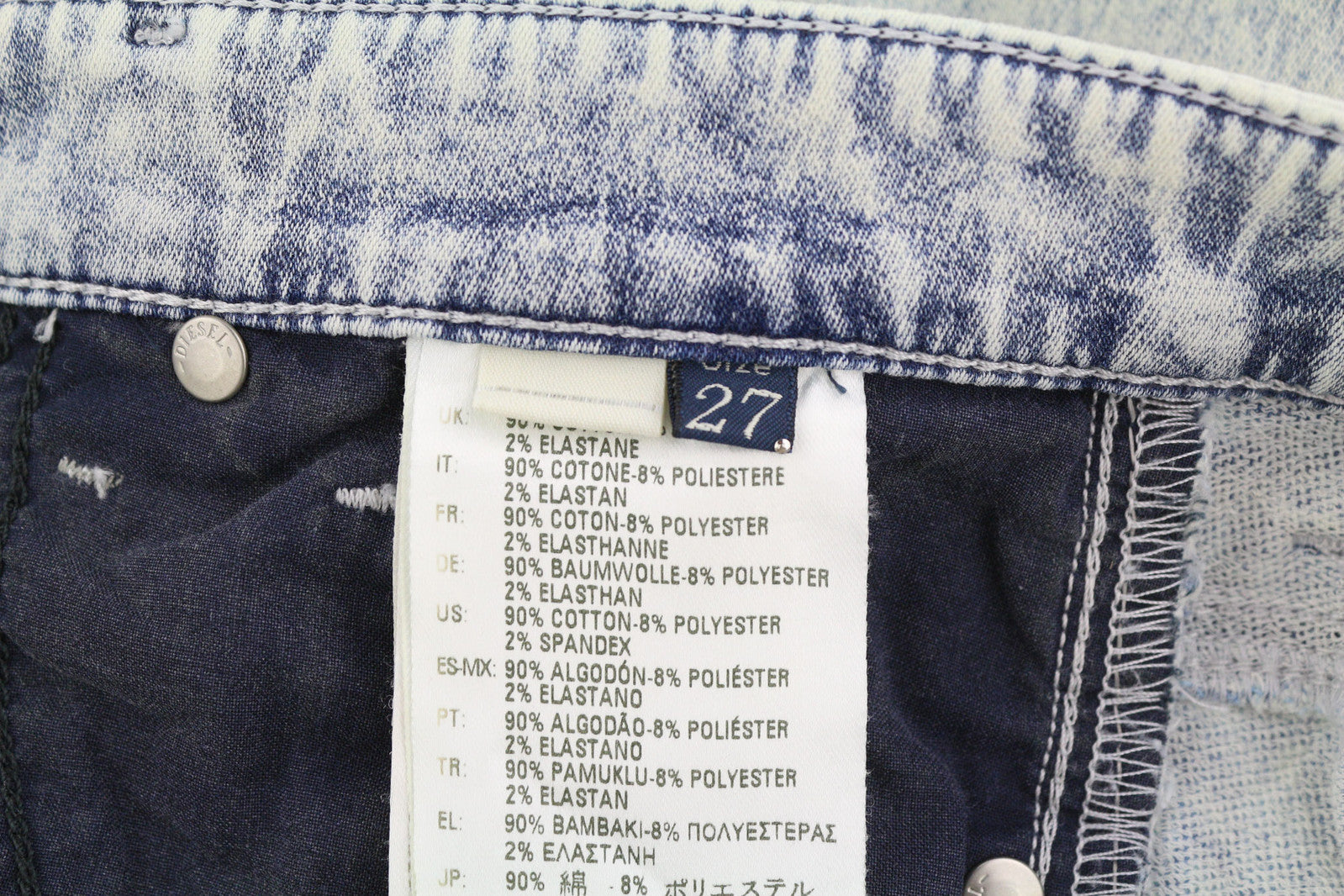 DIESEL Doris-Ne 0672C Women Jeans W27 Jogg Denim Sweat Stretch Skinny RRP€210