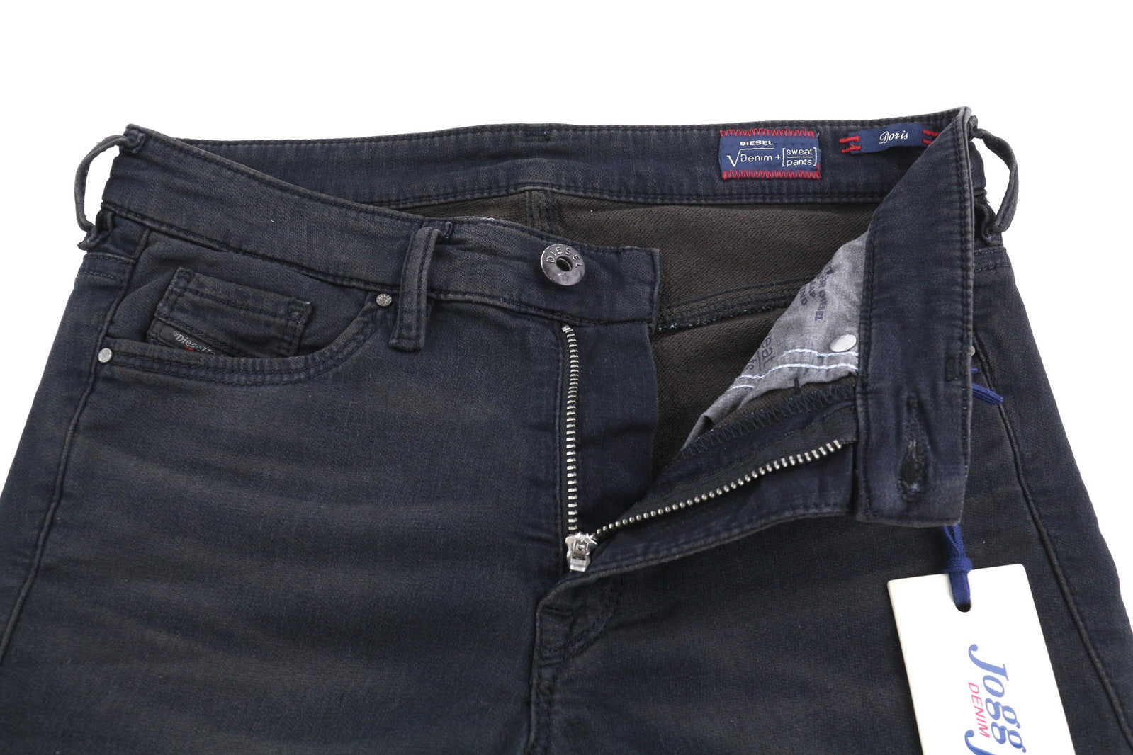 DIESEL Doris-Ne 0669Q Women Jeans W26 Jogg Denim Sweat Stretch Skinny RRP€179