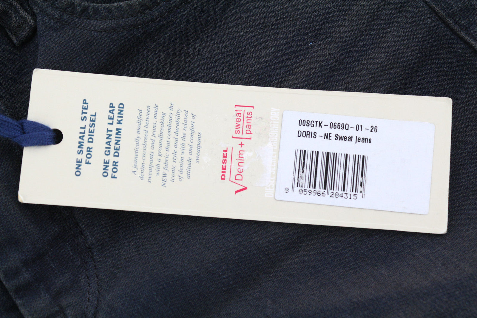 DIESEL Doris-Ne 0669Q Women Jeans W26 Jogg Denim Sweat Stretch Skinny RRP€179
