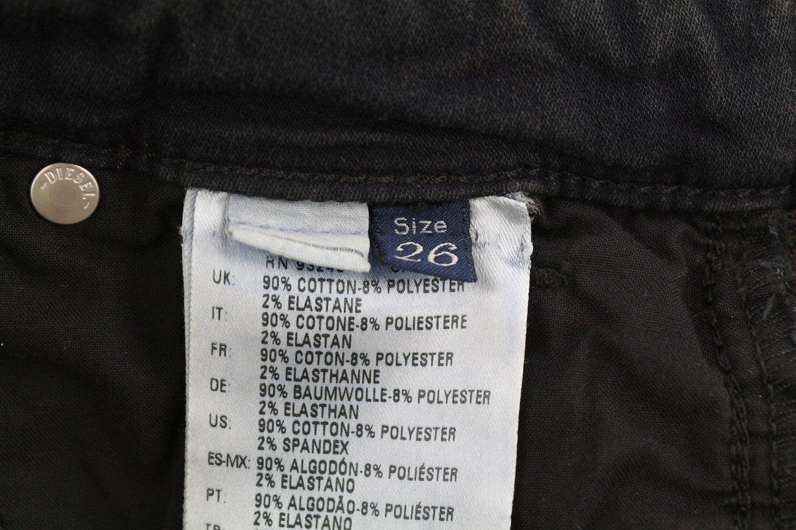 DIESEL Doris-Ne 0669Q Women Jeans W26 Jogg Denim Sweat Stretch Skinny RRP€179