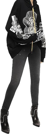 DIESEL Livier-S 069BK moteriškos džinsinės kelnės W29 žemu juosmeniu, pilkos, itin plonos 