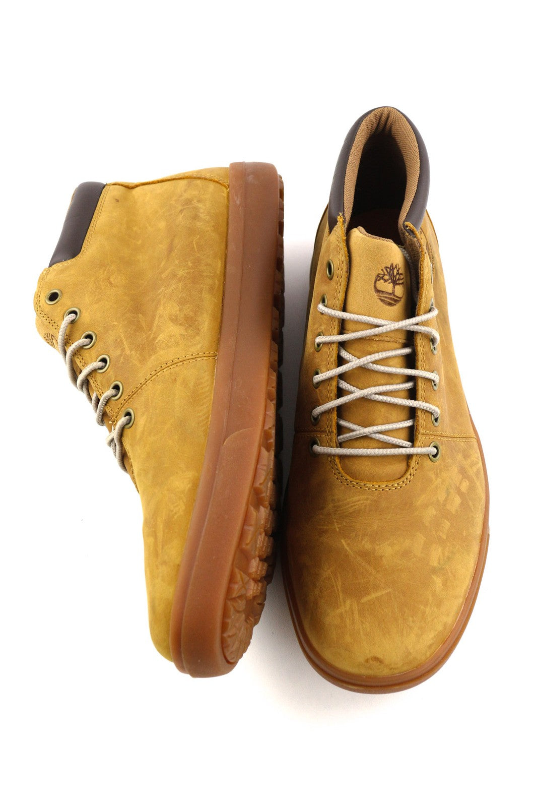 TIMBERLAND A2DSC vyriški batai, 43,5/44,5 cm, rudi, sendinto stiliaus, vandeniui atsparūs, medienos džiovinimo efektai.