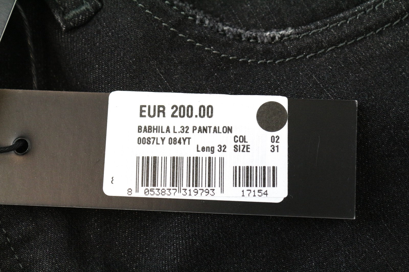 DIESEL Babhila 084YT moteriški aptempti džinsai W31/L32, pilki, tamprūs, aptempti 