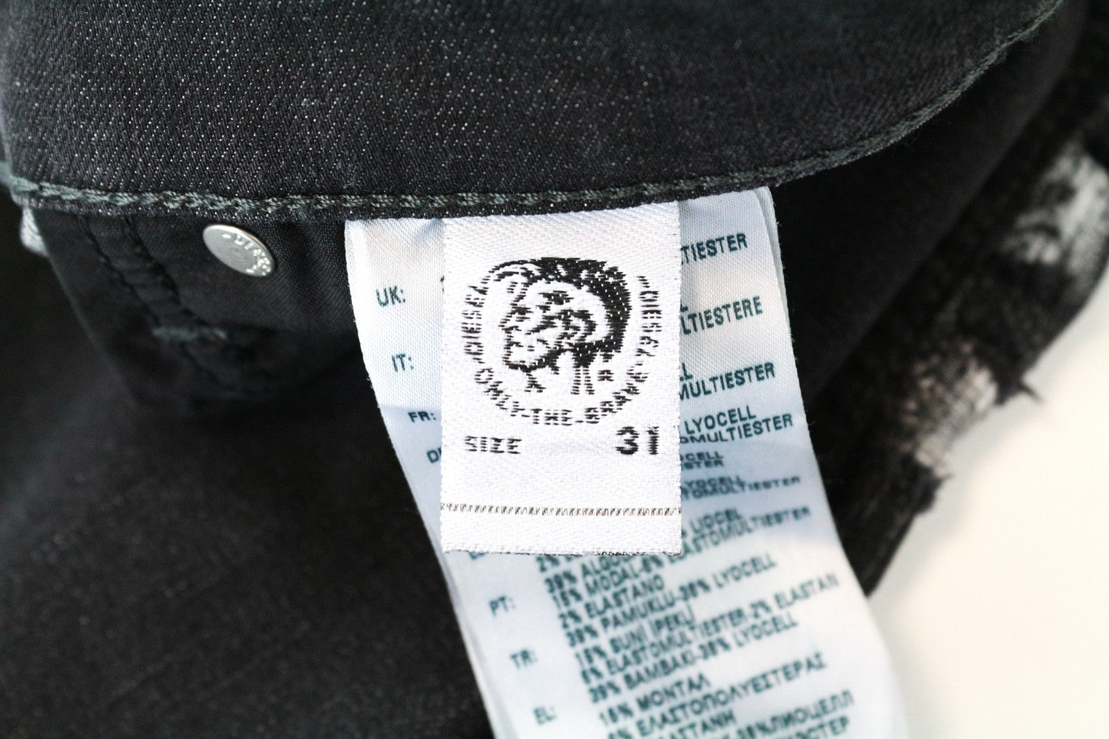 DIESEL Babhila 084YT moteriški aptempti džinsai W31/L32, pilki, tamprūs, aptempti 