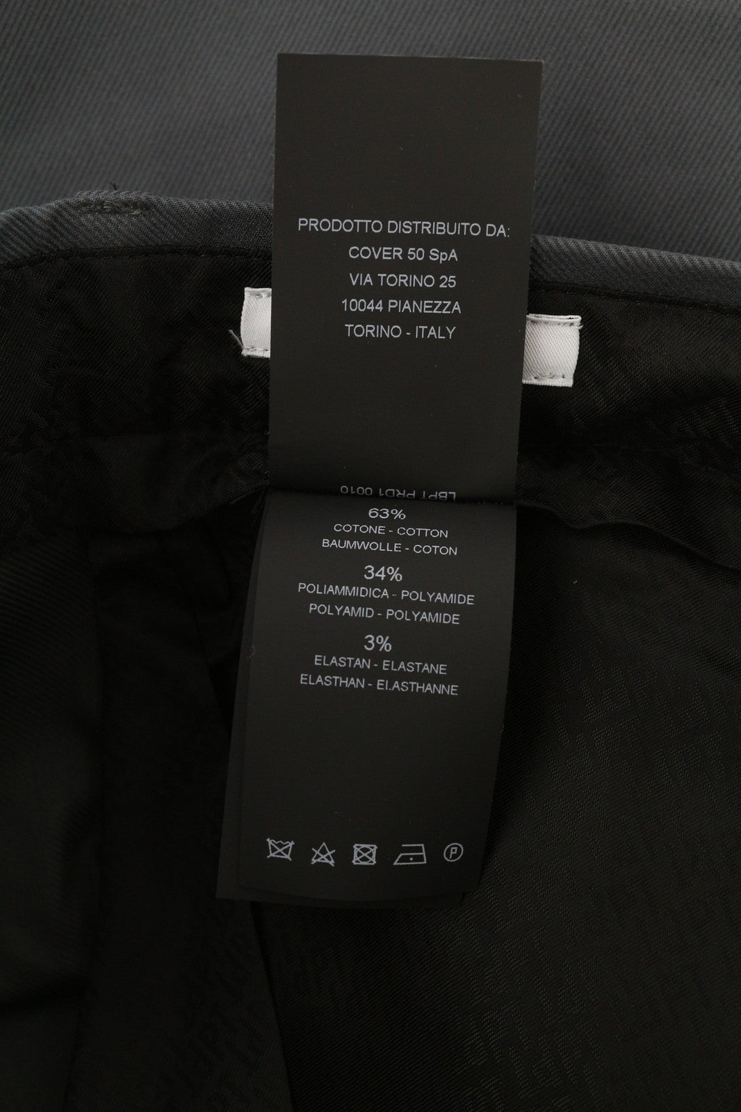 PT TORINO Gamma vyriškos kelnės 50 W34 Tamsiai mėlynos, su užtrauktukais užsegamomis kišenėmis, limptelėjimais apačioje 