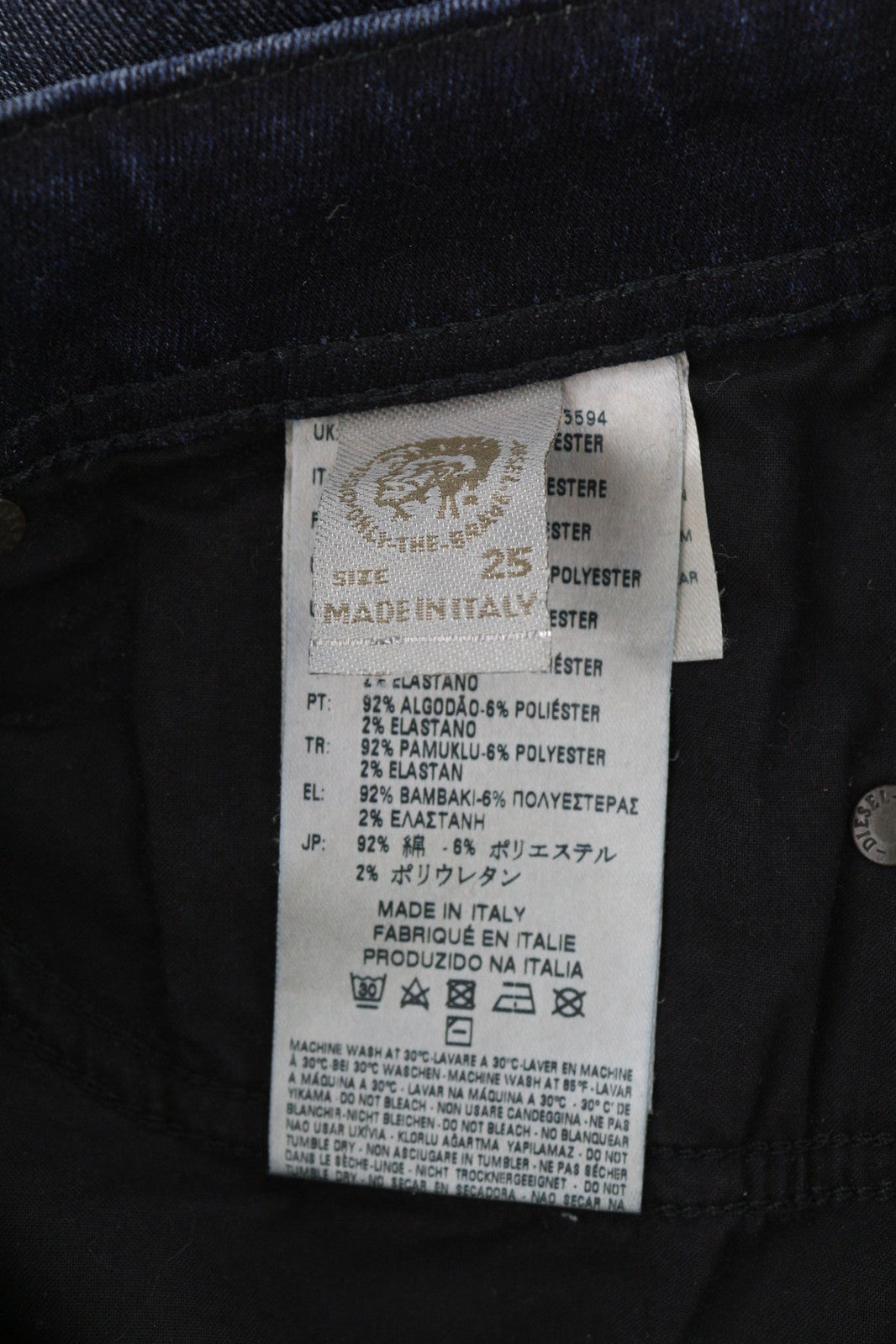 DIESEL D.N.A. Reen 0844T Women Jeans W25/L30 Regular Straight Regular RRP€200