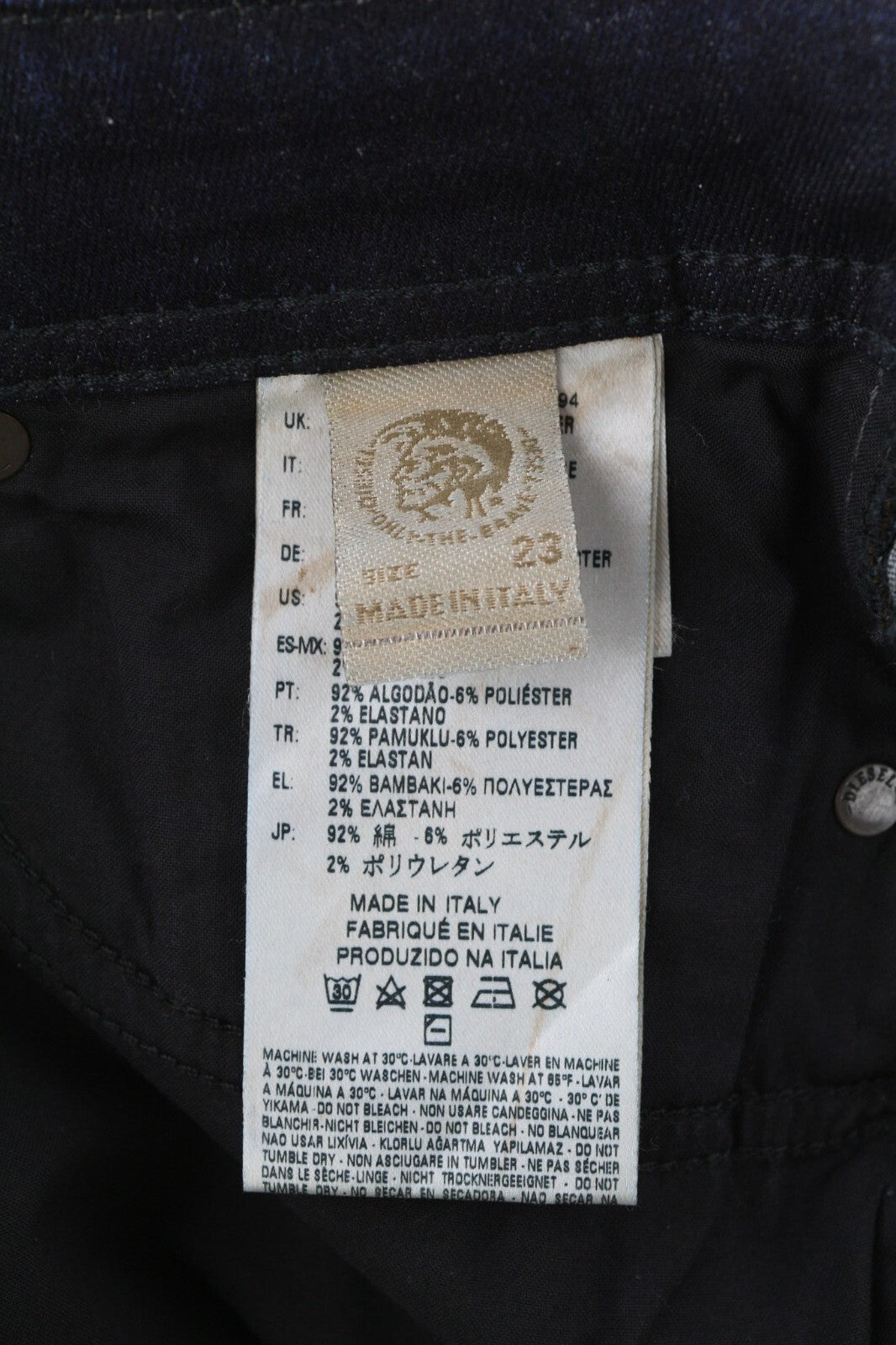 DIESEL D.N.A. Reen 0844T Women Jeans W23/L30 Regular Straight Regular RRP€200