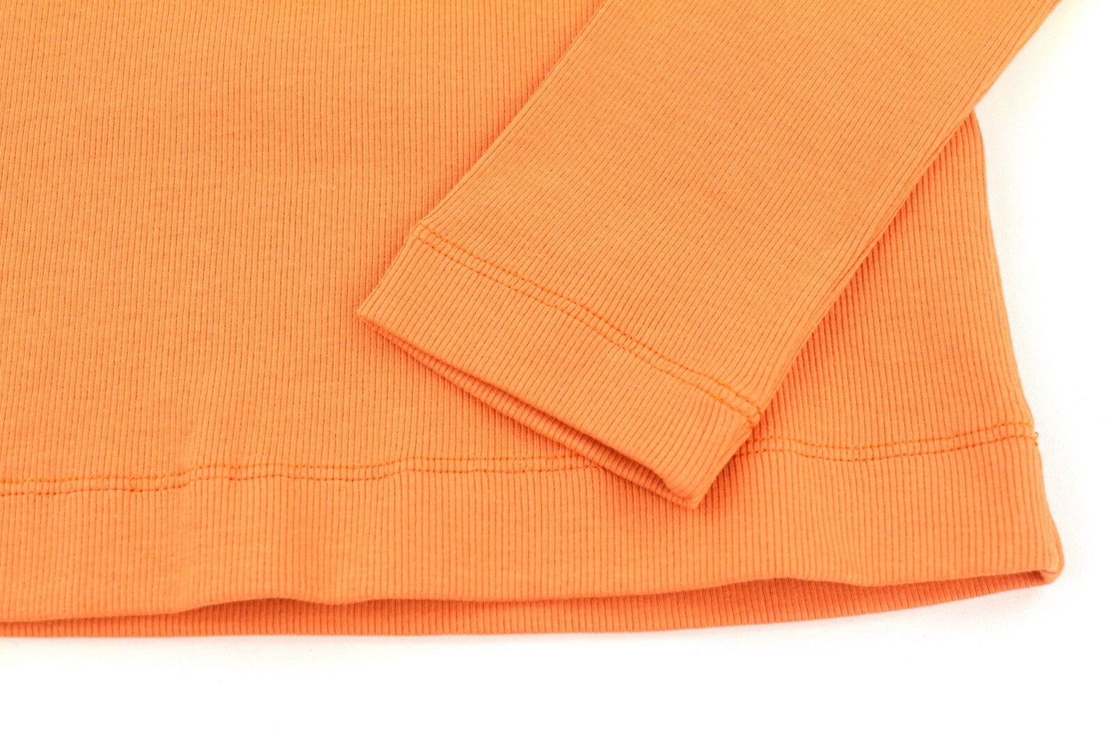 DIESEL T-Ballet-D moteriški marškinėliai S dydžio, oranžiniai, ilgomis rankovėmis, apvalios iškirptės, tamprūs, RRP 100 € 