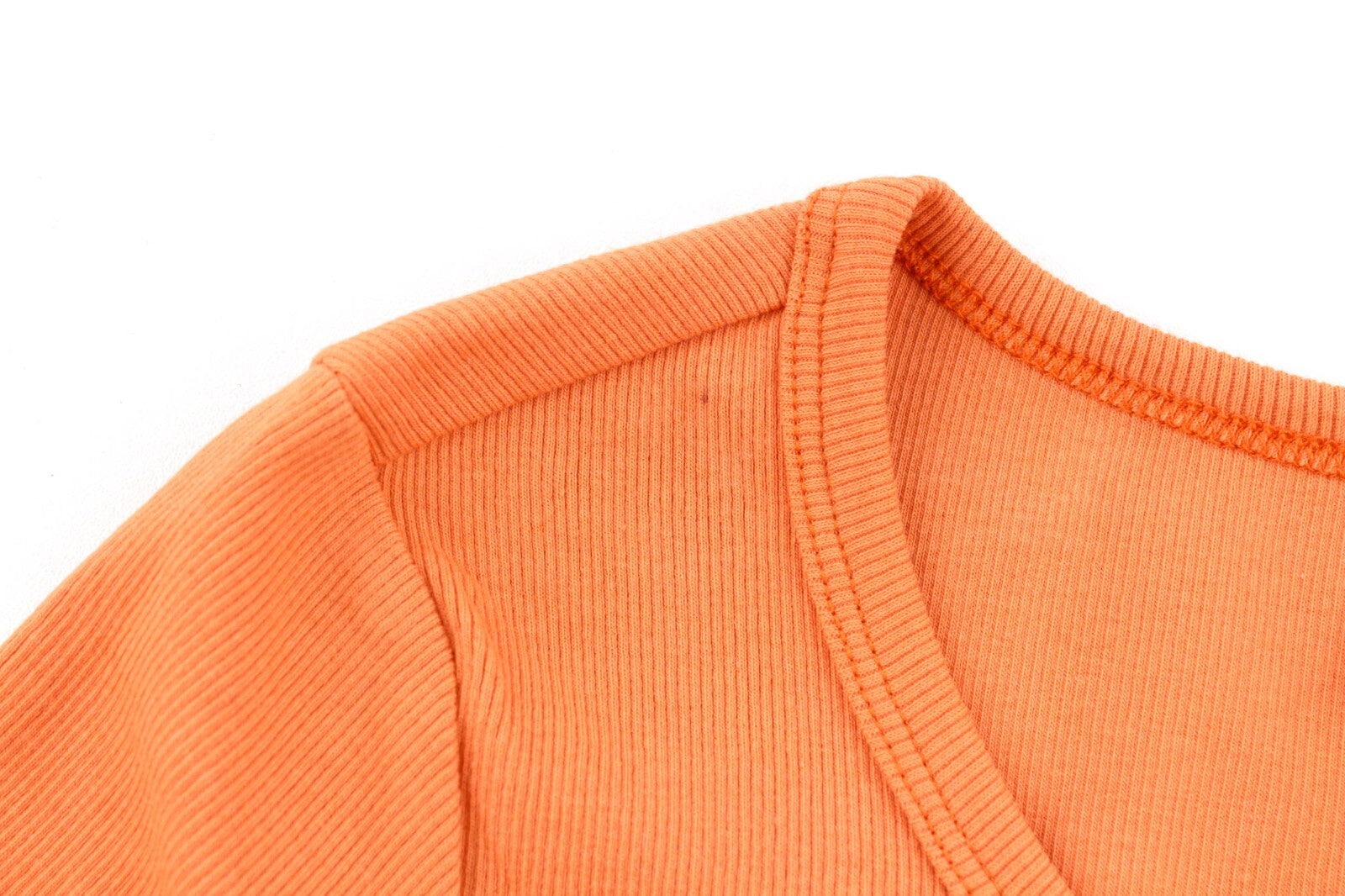 DIESEL T-Ballet-D moteriški marškinėliai M oranžiniai ilgomis rankovėmis apvaliu kaklu tamprūs drabužiai RRP 100 € 