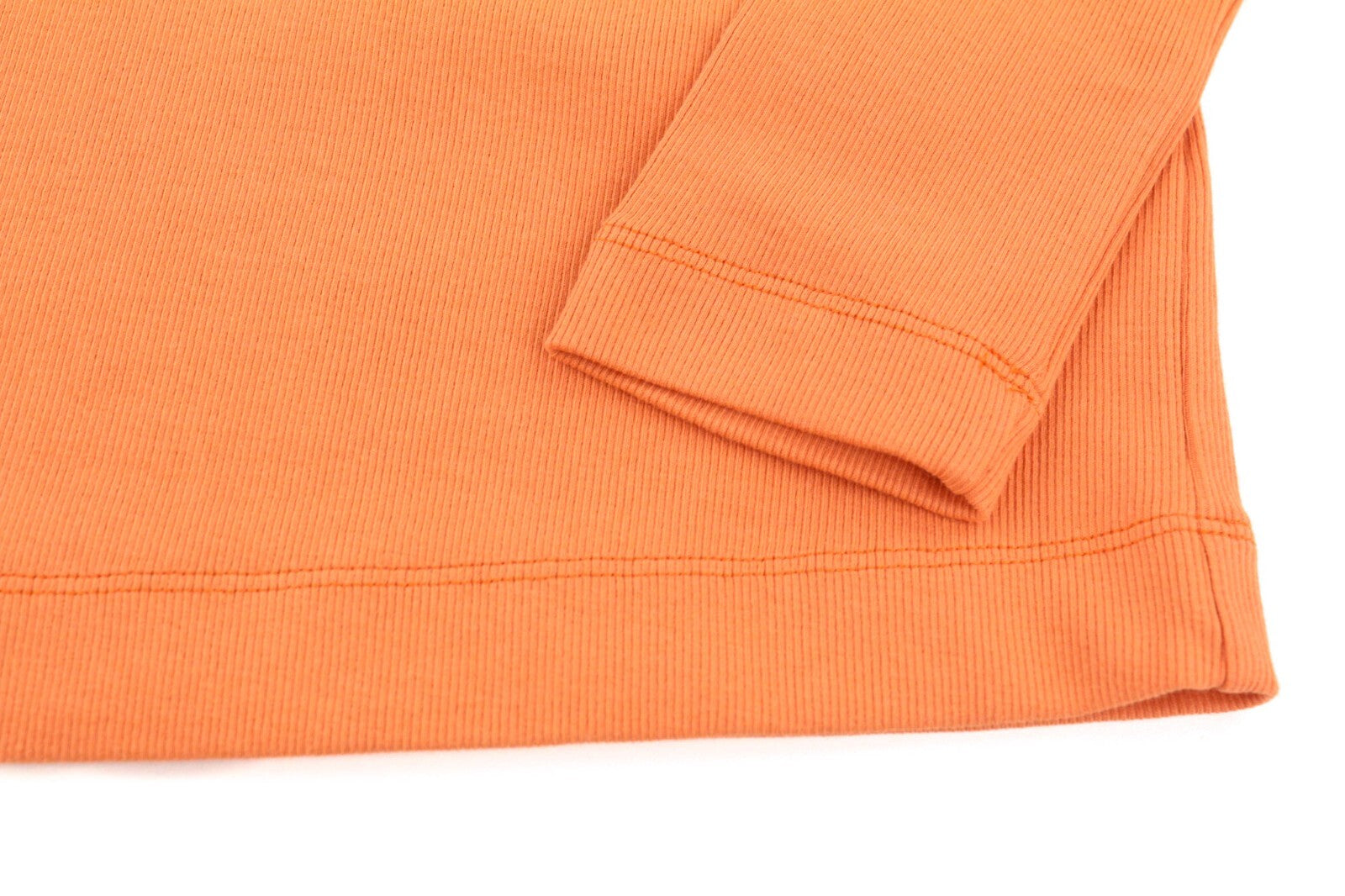 DIESEL T-Ballet-D moteriški marškinėliai M oranžiniai ilgomis rankovėmis apvaliu kaklu tamprūs drabužiai RRP 100 € 