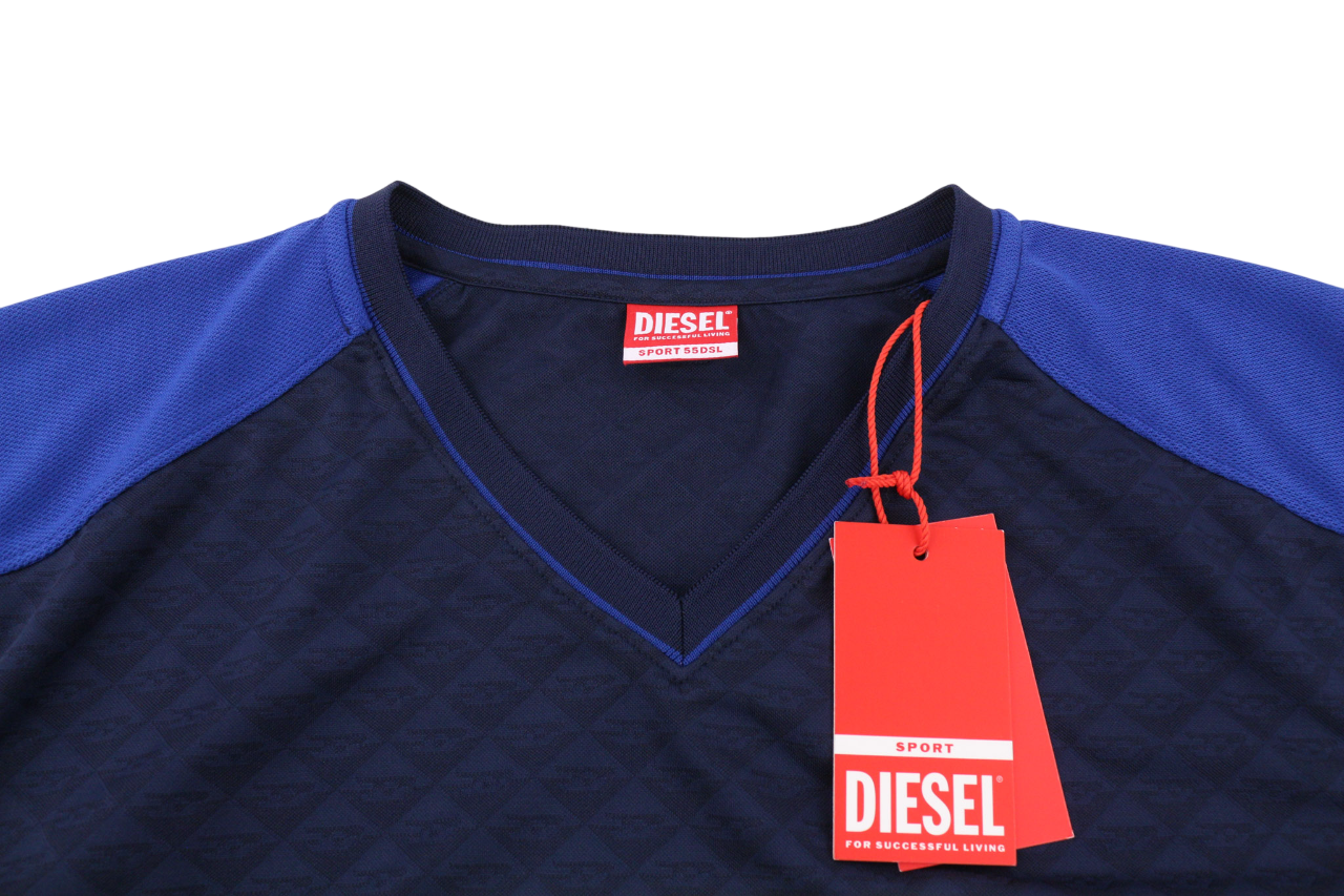 DIESEL Amtee-Breakdon-HT07 Vyriški megztiniai 2XL megztiniai V kaklo ilgomis rankovėmis RRP 150 