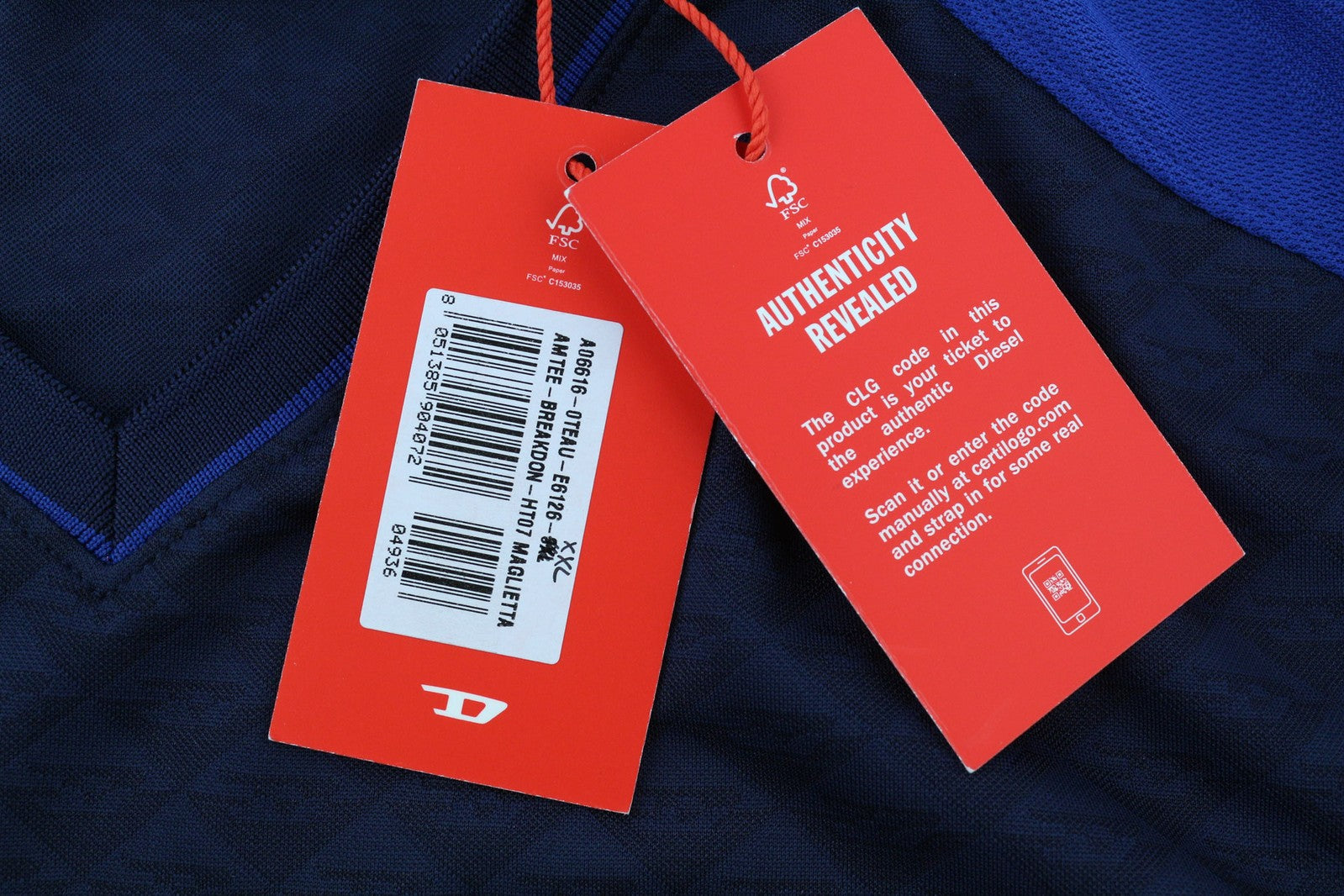 DIESEL Amtee-Breakdon-HT07 Vyriški megztiniai 2XL megztiniai V kaklo ilgomis rankovėmis RRP 150 