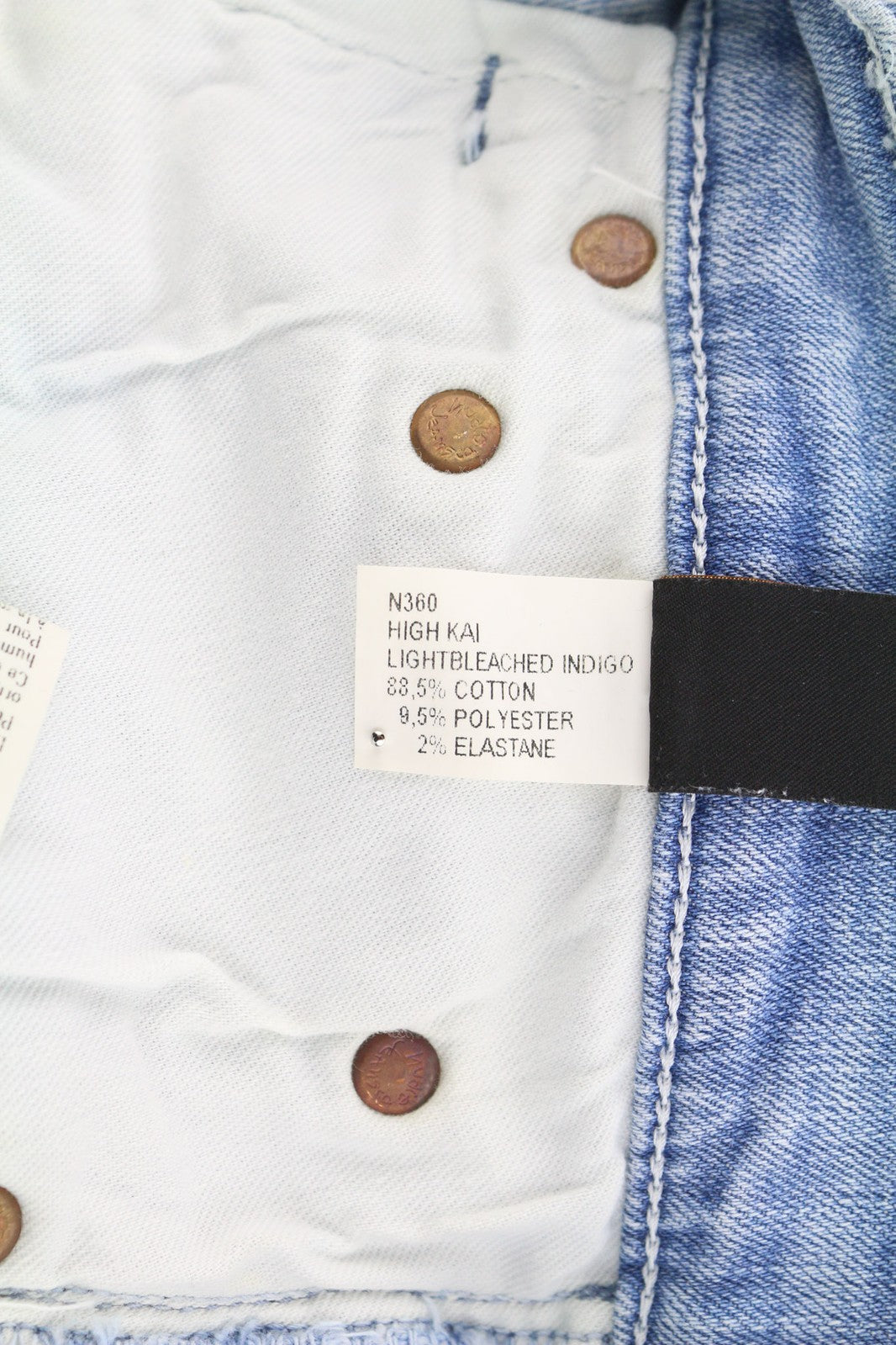 NUDIE High Kai Men Jeans W29/L32 Light Bleached Indigo Blue Washed Zip Fly Logo