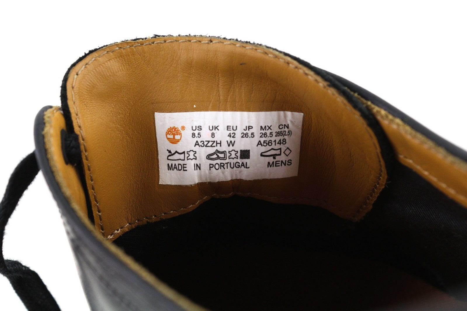 TIMBERLAND A3ZZH-A53148 vyriški batai EU41.5/42 juodi natūralios odos žemapadžiai batai 