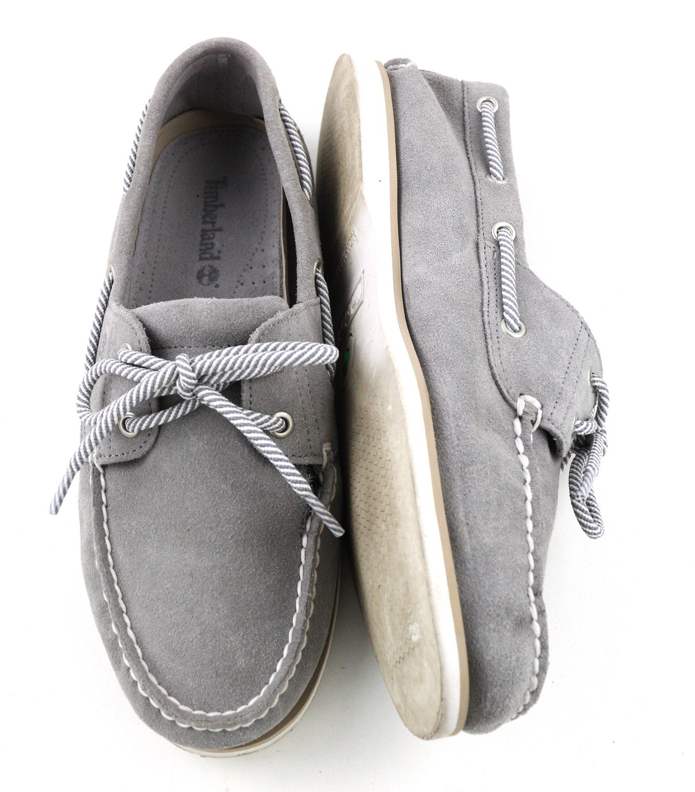 TIMBERLAND A43W1 vyriški batai EU45 UK10.5 pilki odiniai laisvalaikio bateliai su migdolų nosimi 