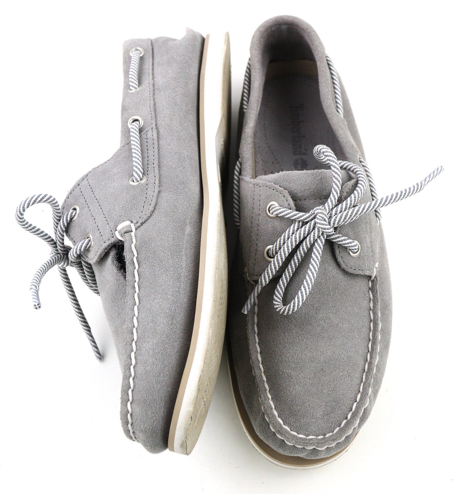 TIMBERLAND A43W1 vyriški batai EU45 UK10.5 pilki odiniai laisvalaikio bateliai su migdolų nosimi 