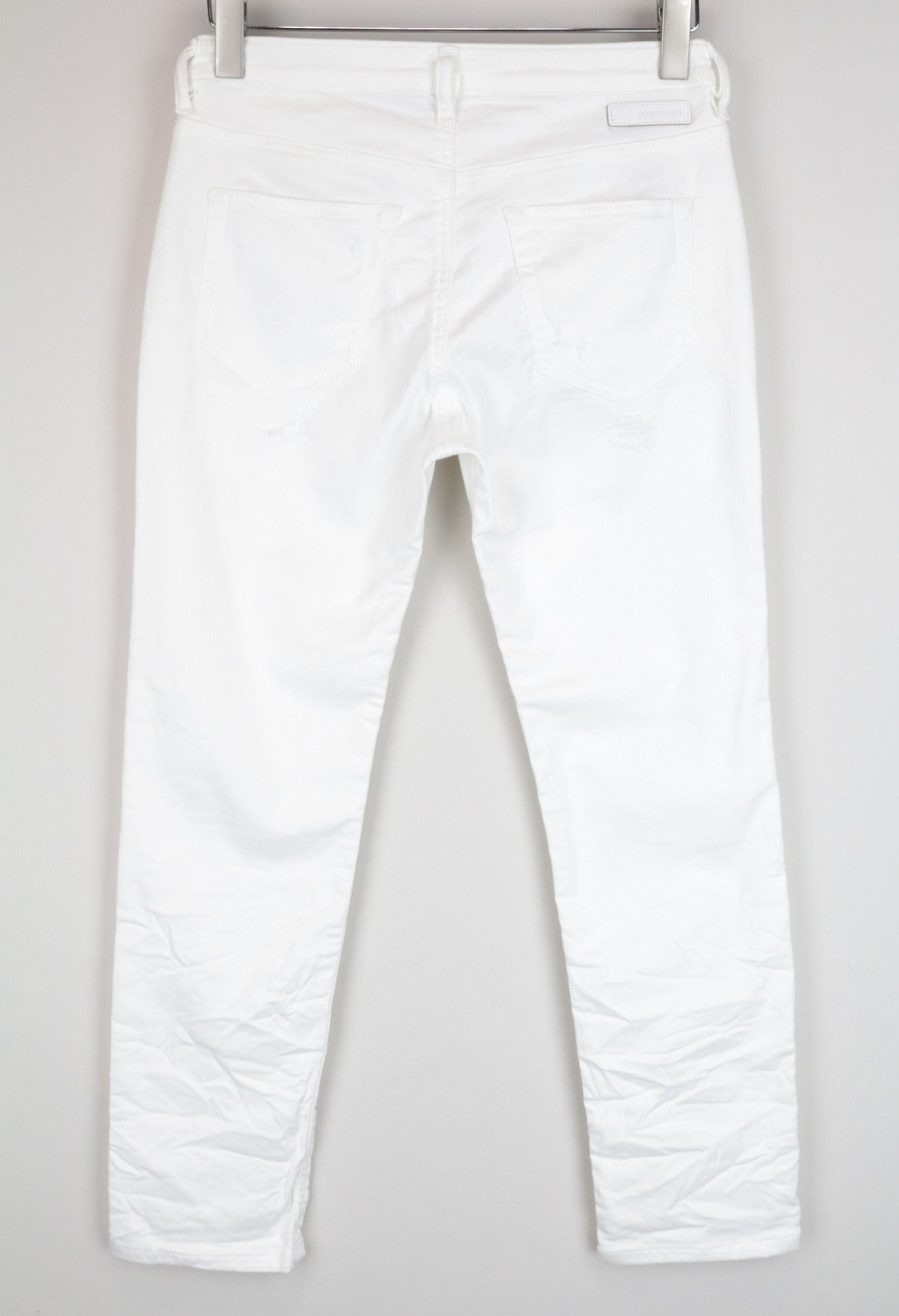 DIESEL Rizzo-NE 0672D W25 balti medvilniniai tamprūs Jogg Slim Fit moteriški džinsai 