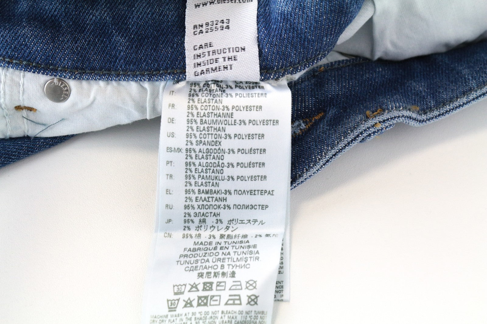 DIESEL Skinzee-High R6BA8 W25/L30 Slim Stretch Skinny moteriški džinsai mėlyni 