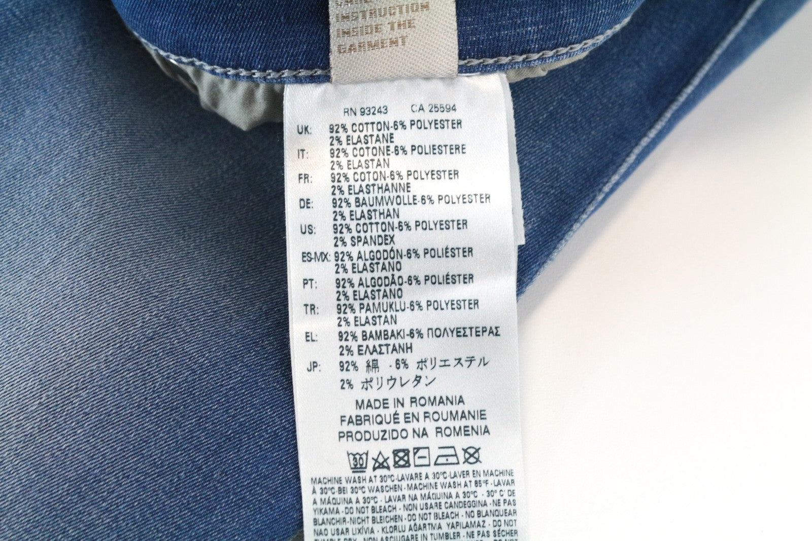 DIESEL Skinzee 0855S W31/L34 mėlyni aptempti medvilniniai ploni kirpimo džinsai skalbimui 