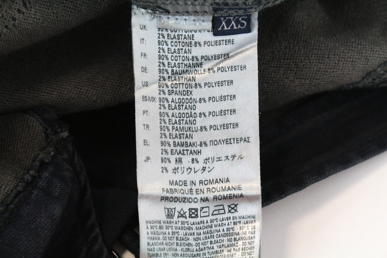 DIESEL Jeide-NE 0848J 2XS Jogg Skinny Fit Tamsiai mėlynas moteriškas kombinezonas su gobtuvu 