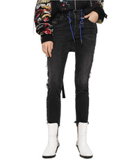 DIESEL Babhila-F 081AH W29/L32 pilki aptempti moteriški džinsai „Slim Stretch“ 