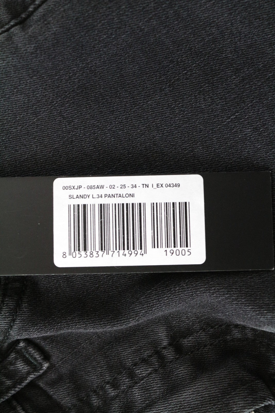 DIESEL Slandy-Low 085AW W25/L34 Slim Stretch Fit pilki aptempti moteriški džinsai 