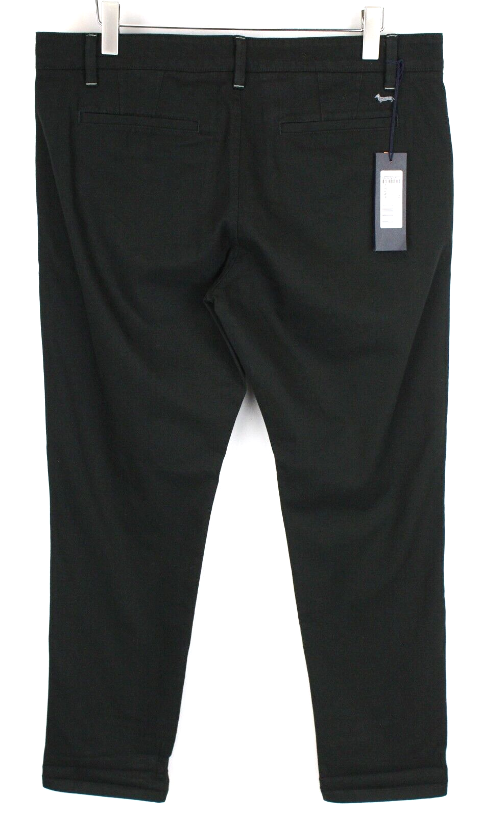 Harmont & Blaine Mens Pants 54 Black Cotton Stretch Narrow  Slit Pockets