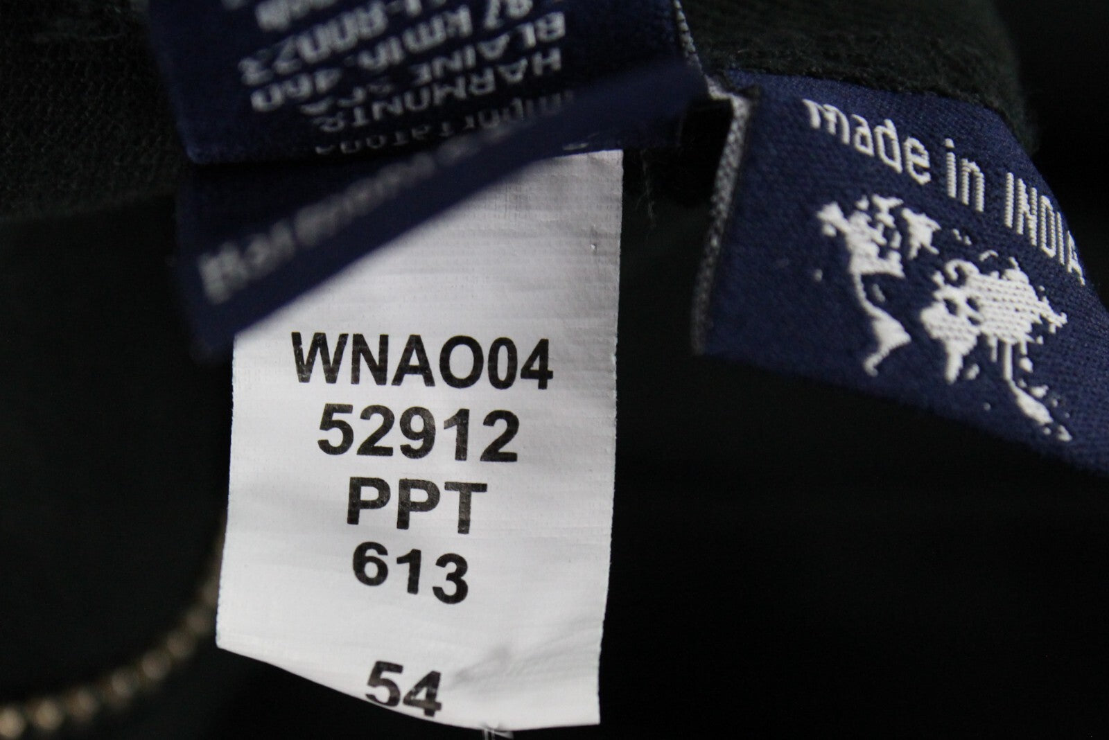 Harmont & Blaine Mens Pants 54 Black Cotton Stretch Narrow  Slit Pockets