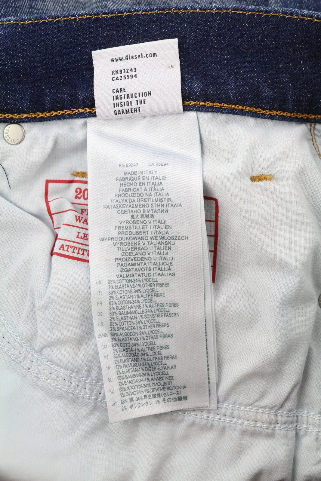 DIESEL 2019 D-Strukt 09G89 vyriški džinsai W38/L30 Slim mėlyni plėšyti džinsai RMK 325 € 