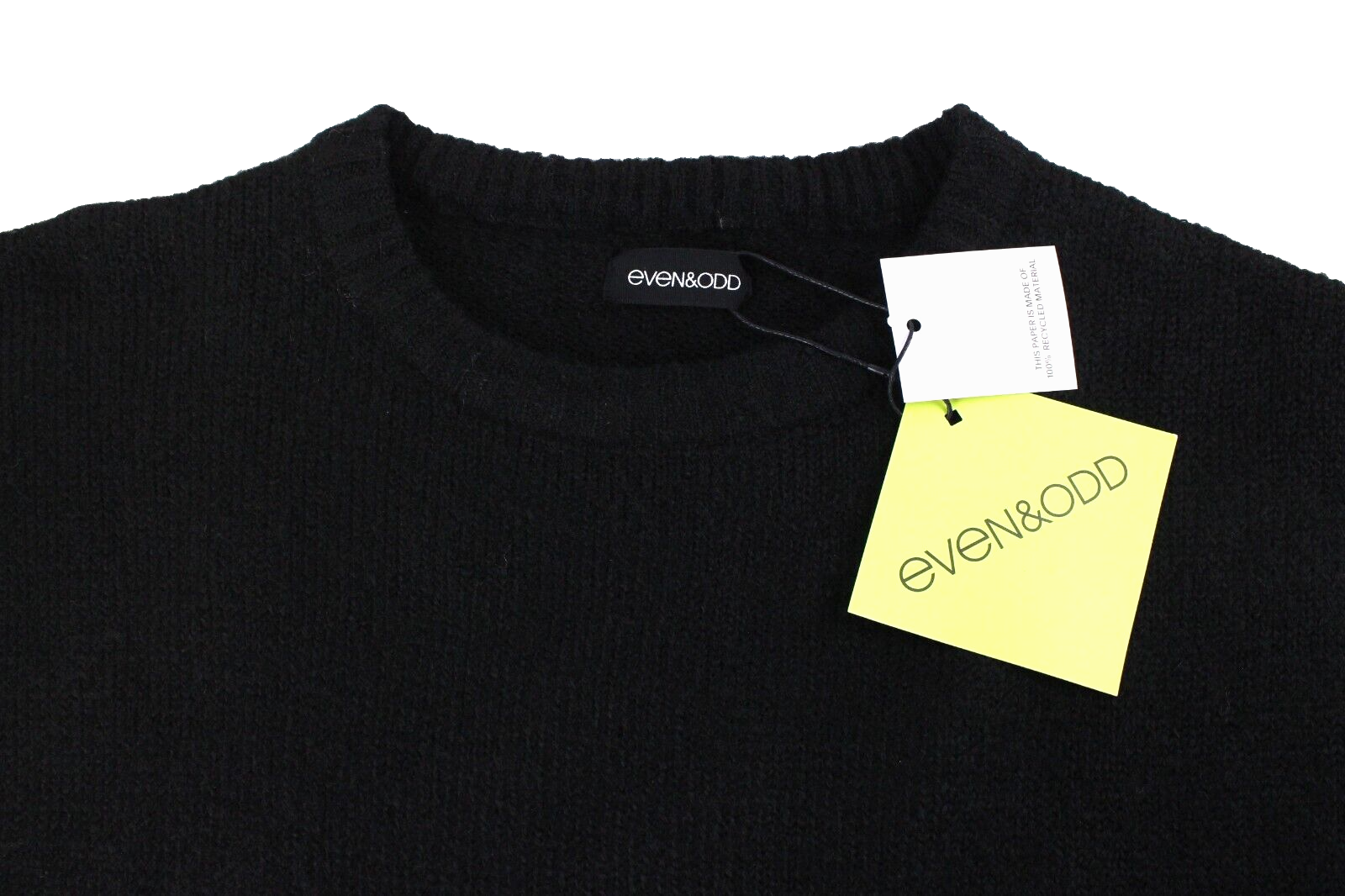 Even&Odd Womens Sweater S Black Knitted Pullover Long Sleeve  Jumper