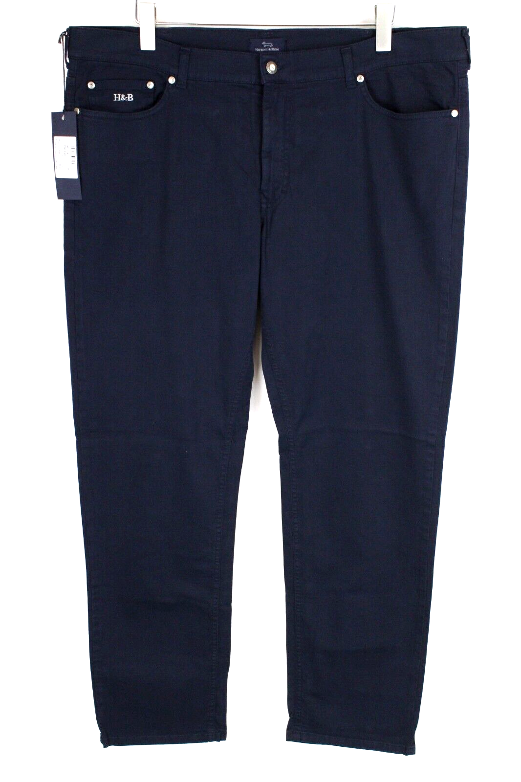 Harmont & Blaine Mens Jeans 58 Navy Stretch Twill Five-Pocket Design