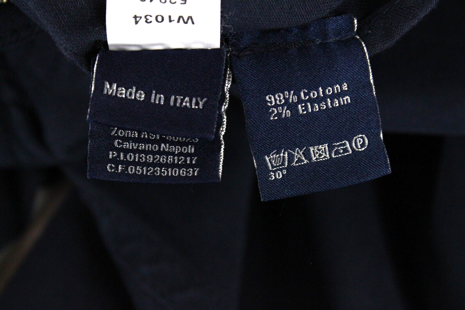 Harmont & Blaine Mens Jeans 58 Navy Stretch Twill Five-Pocket Design