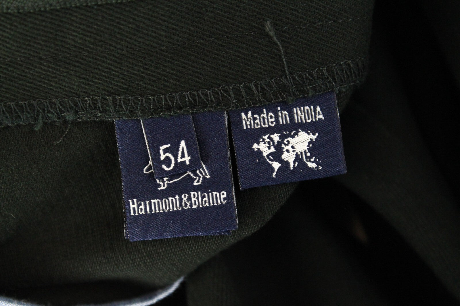 Harmont & Blaine Mens Trousers 54 Dark Green Slim  Stretch Chino Styled