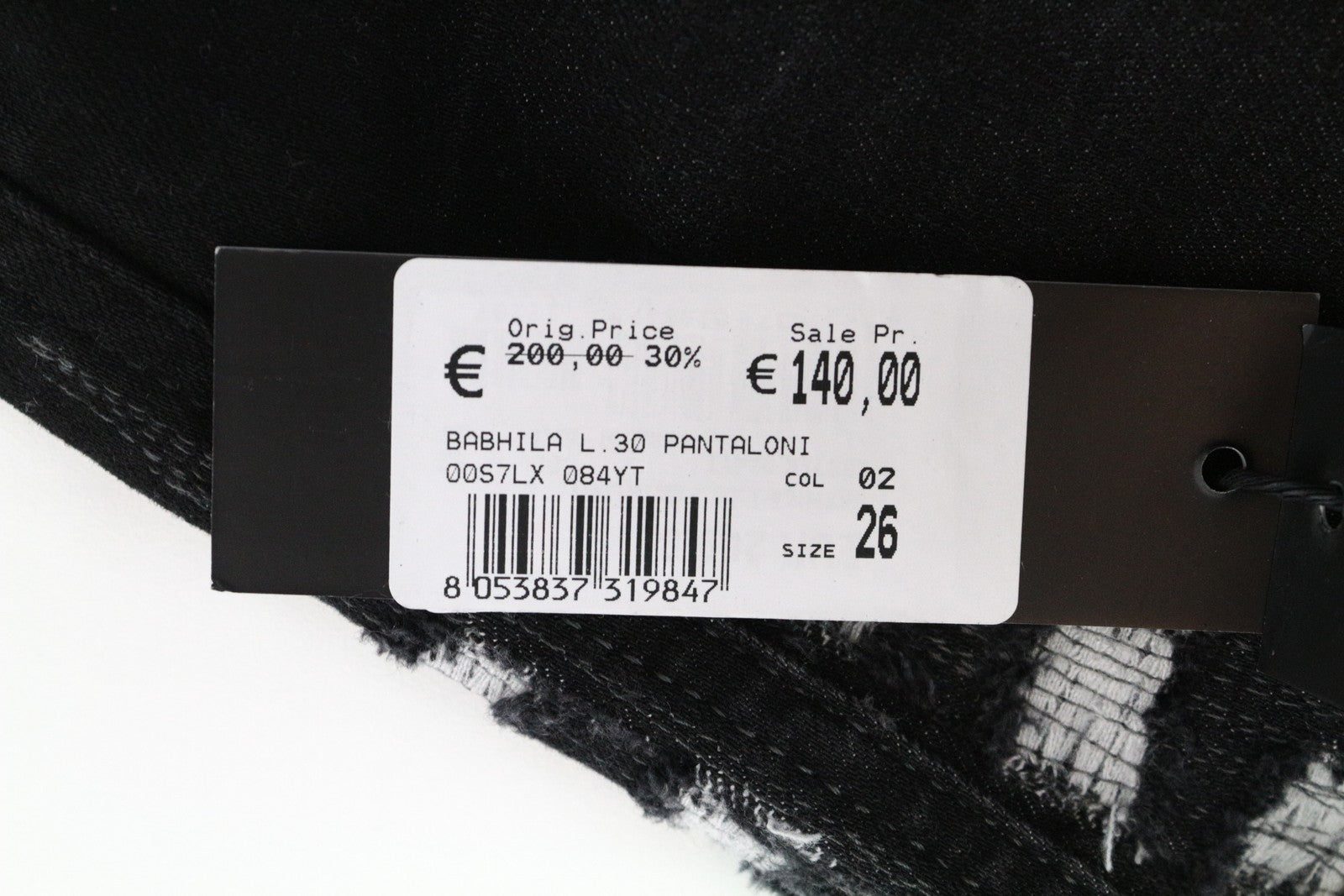 DIESEL Babhila 084YT W26 L30 Women's Grey Slim Stretchy Skinny Denim Pants