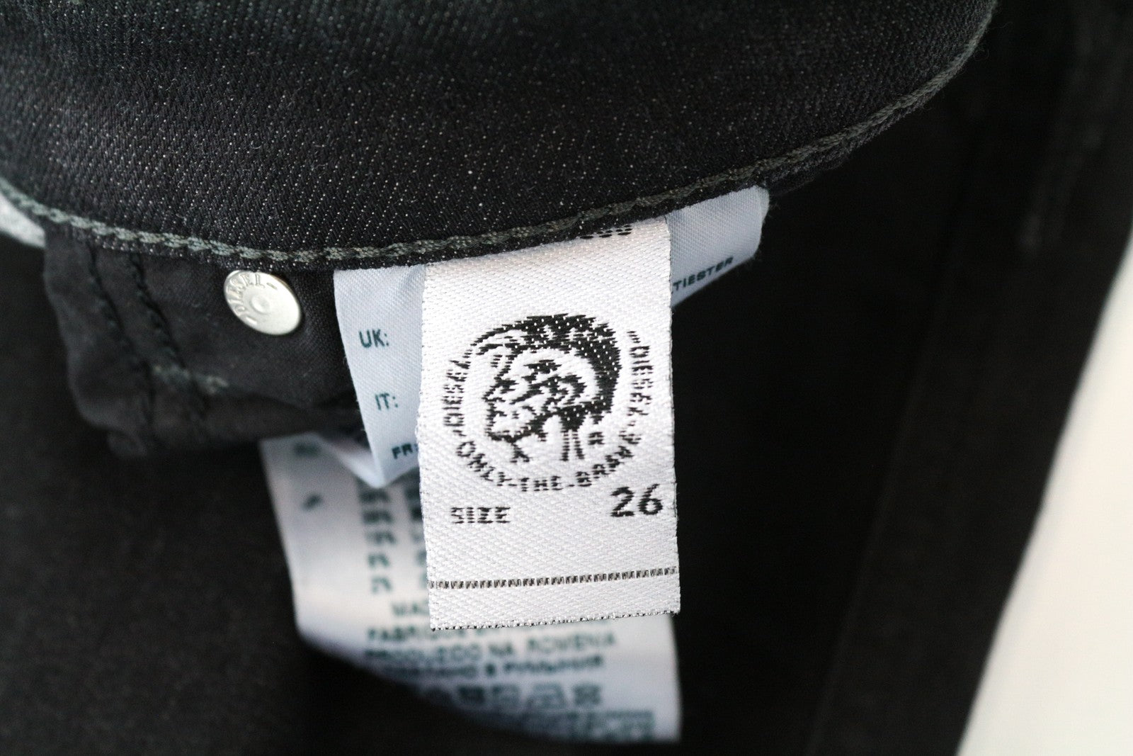 DIESEL Babhila 084YT W26 L30 Women's Grey Slim Stretchy Skinny Denim Pants