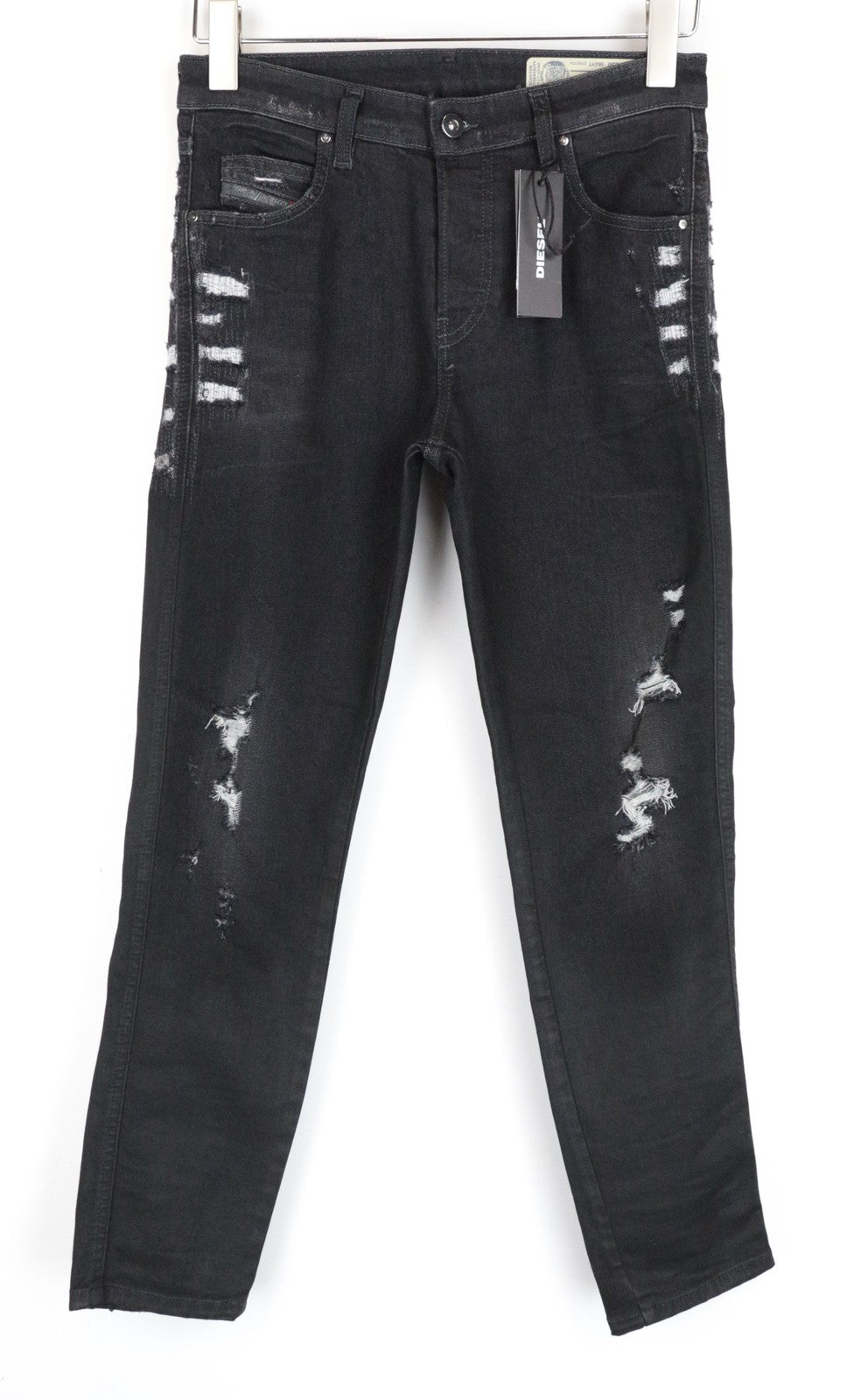 DIESEL Babhila 084YT Grey Slim Jeans W26/L32 Stretch Casual Fit for Women's