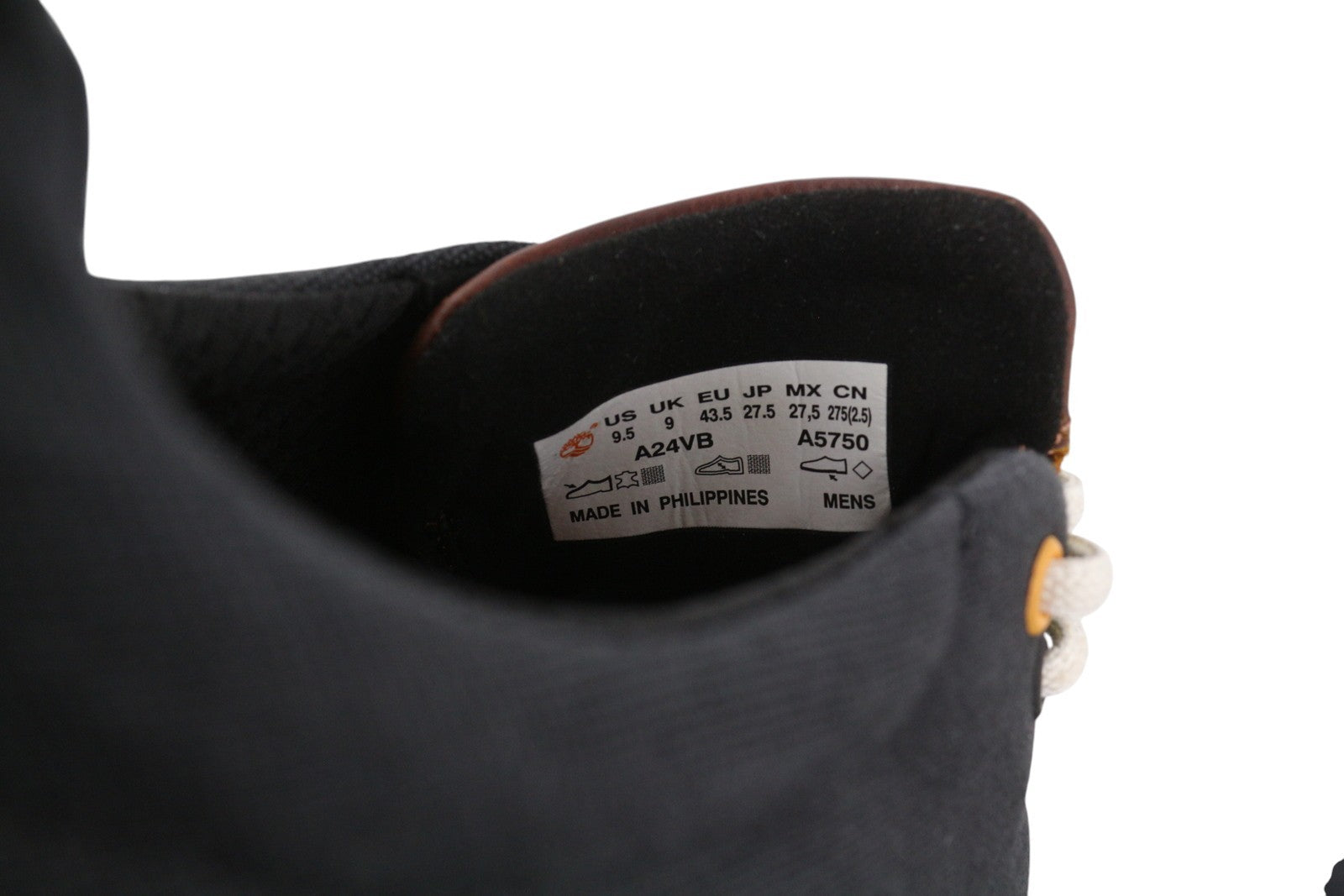 TIMBERLAND A24V8 vyriški sportbačiai, EU43.5, juodi, migdolų spalvos, su Tencel Refibra raštu. 