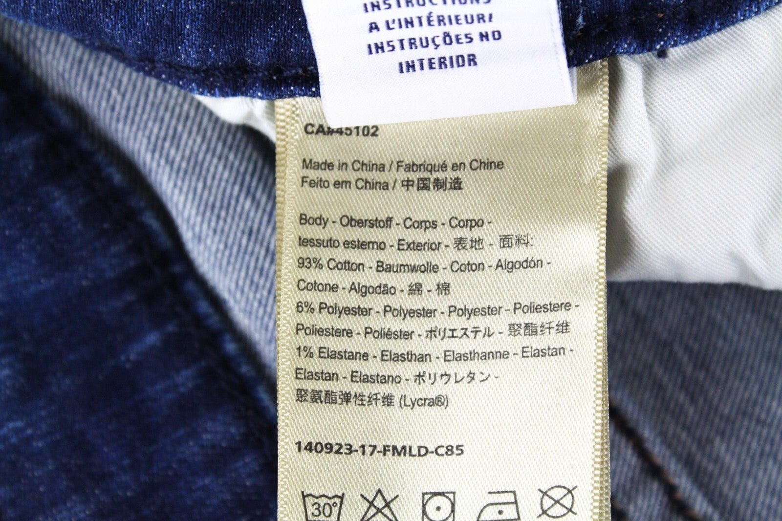 Scotch & Soda Womens Jeans W31/L34 Blue Cropped Stretch Cotton  Blauw