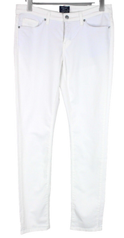 Gant Womens White Jeans W30/L34 Slim  Cotton Stretch Low Waist Tapered