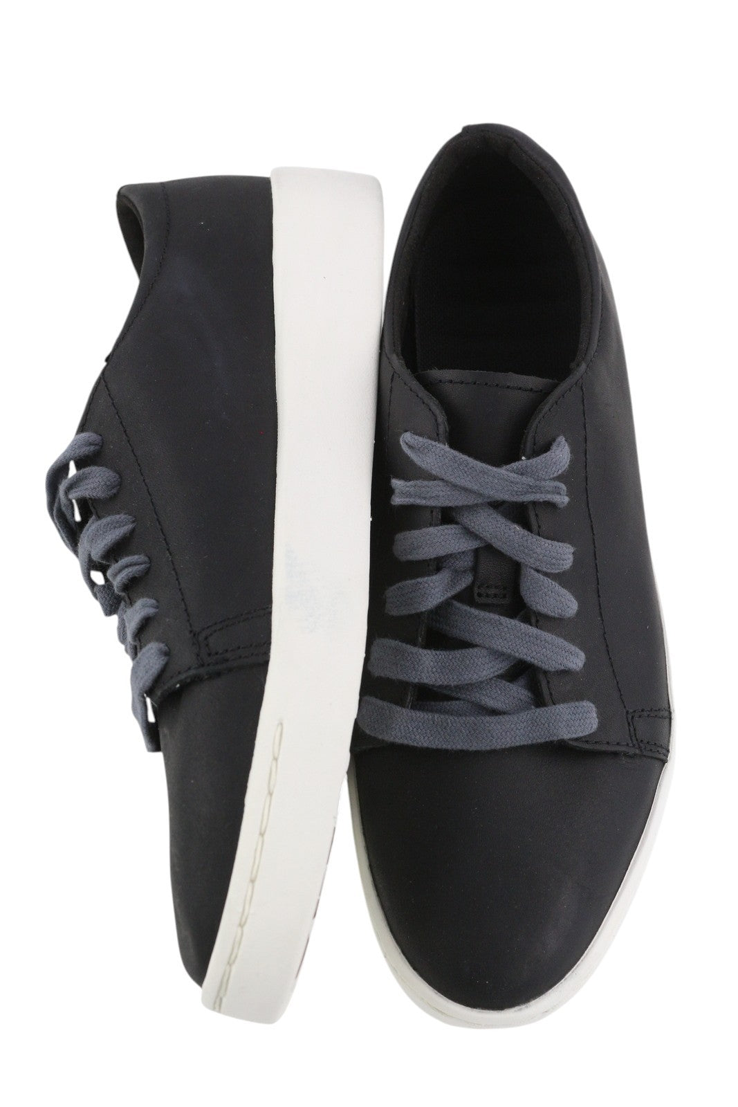 TIMBERLAND A267Z moteriški sportbačiai, 37 dydžio, juodos odos, migdolų nosimis, suvarstyti. 