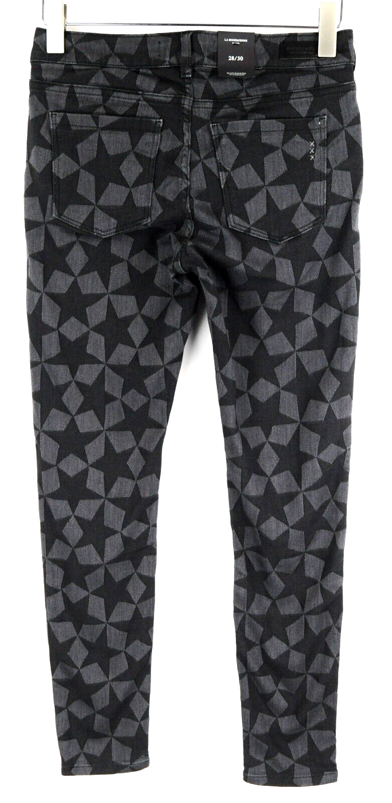 „Scotch &amp; Soda“ moteriškos džinsinės kelnės W28/L30 pilkos, aptemptos, žvaigždės rašto 