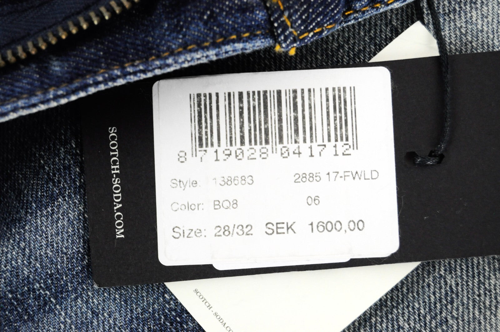 „Scotch &amp; Soda Bandit“ moteriški džinsai W28/L32 mėlyni, skalbti, ploni medvilniniai lininiai džinsai 